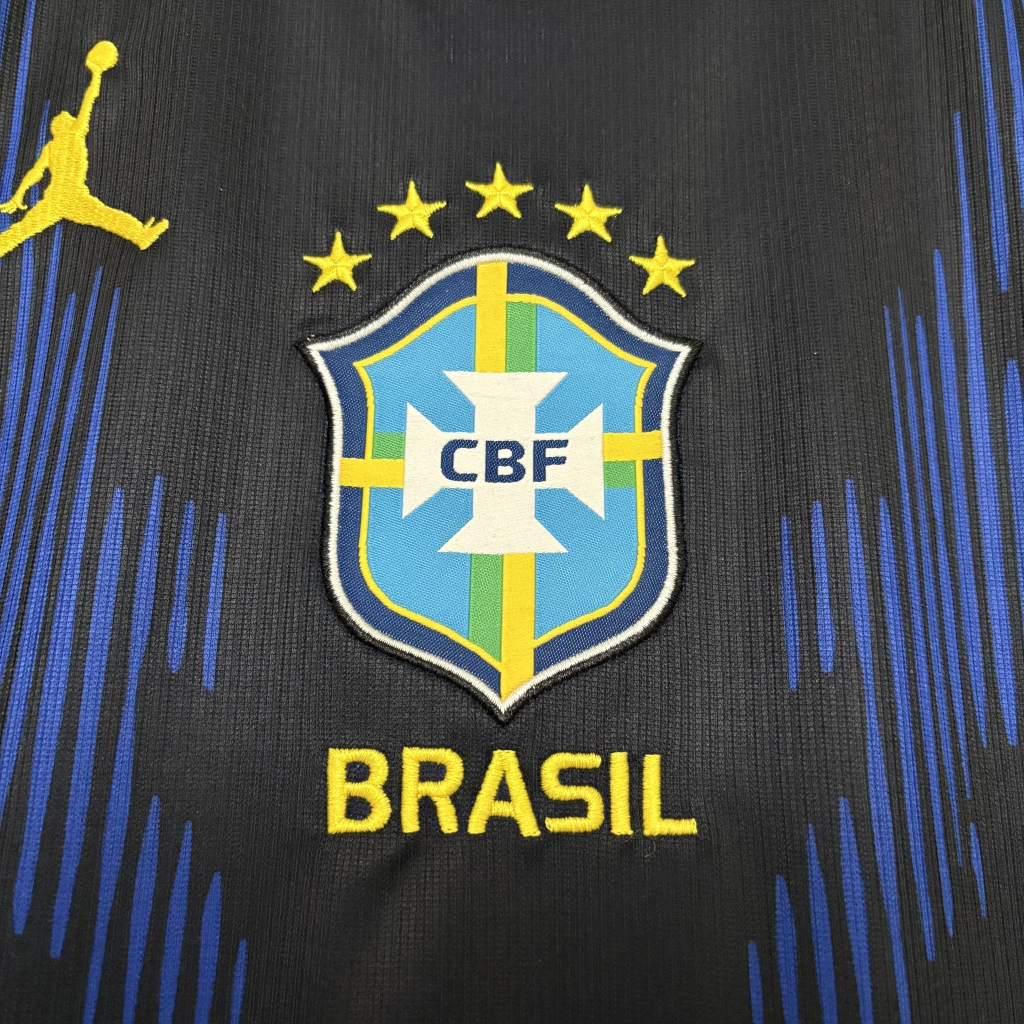 Camisa Brasil Jordan 26/27 Azul e Preta